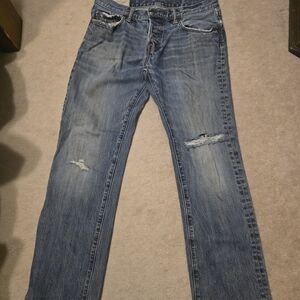Abercrombie & Fitch Men's Distressed Denim Jeans